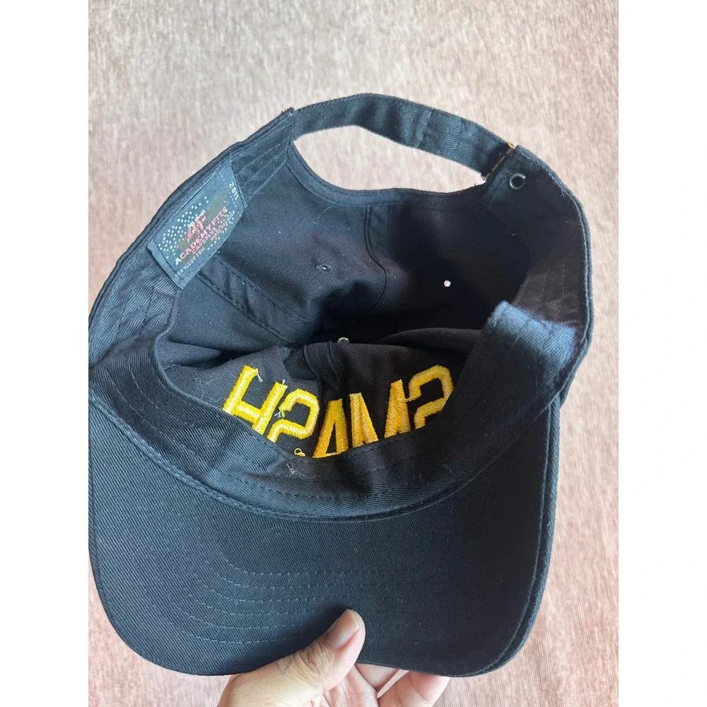 Academy Fits SMASH Embroidered Black Cotton Baseball Cap Hat Adjustable Dad Hat